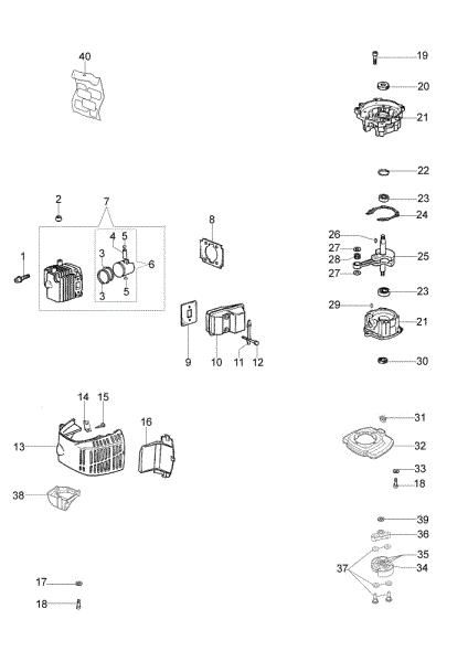 Motor assy HC 275 XP Hedgetrimmer