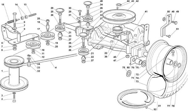 Transmission OM 102C/15,5M Cat.2007 Garden tractor