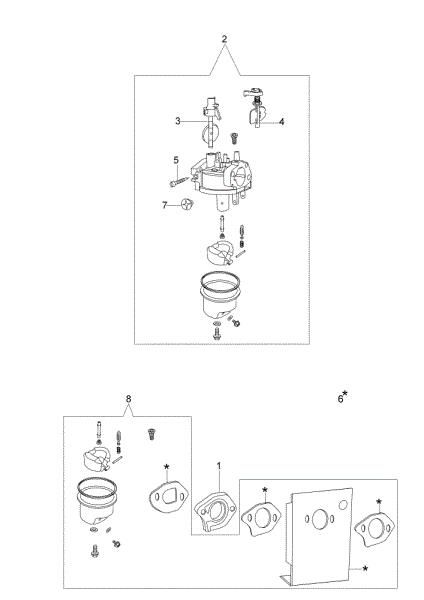 Carburetor G 44 PK (K40) Lawnmower