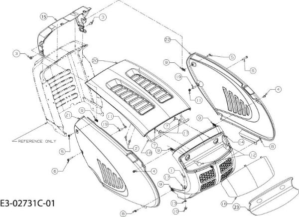 Body POLO 108/17 H Cat.2008 Garden tractor