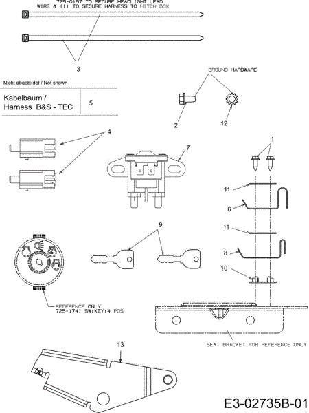 Electric diagram POLO 108/20 H Cat.2008 Garden tractor