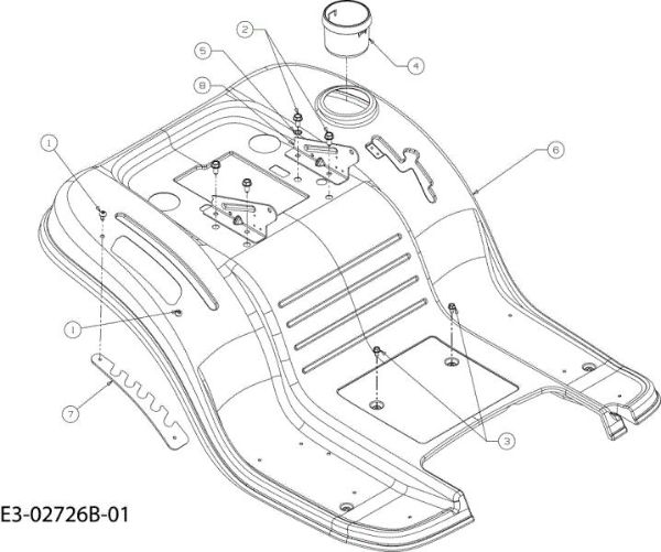Rear body TORNADO 108/17,5 H Garden tractor