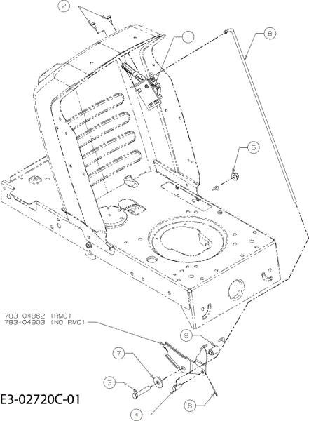 Pedals TORNADO 108/20 H Garden tractor