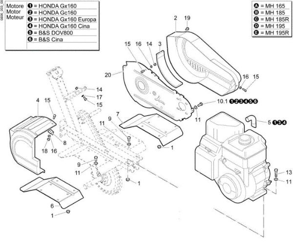 Hoods MH 185 R Rotary tiller