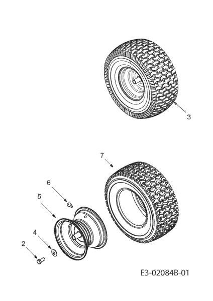 Rear wheels KROSSER PLUS 105/17,5 H Garden tractor