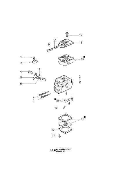 Carburetor WT-869A SPARTA 38 FE Brushcutter