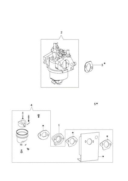 Carburetor G 48 PK (K500) Lawnmower