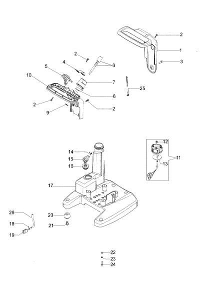 Tanque y empuñadura WP 300 (Euro 2) Motobomba