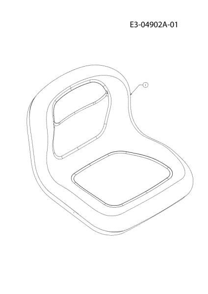 Asiento KROSSER 105/17,5 H Cat. 2010 Tractor