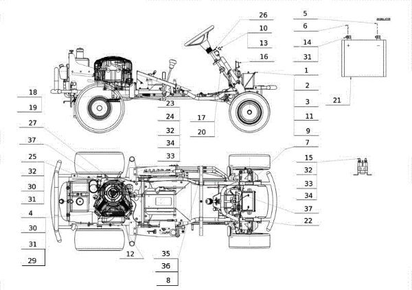 Piezas eléctricas APACHE 92 4x4 EVO Cat.2011 Tractor