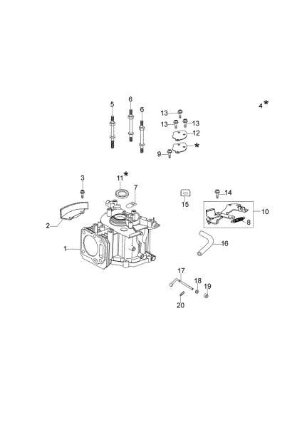 Cilindro y basamento MAX 48 PK (K650) Cortacésped