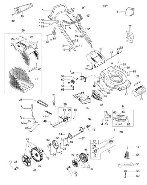 Despiece G 48 TBR ALLROAD PLUS 4 Cortacésped