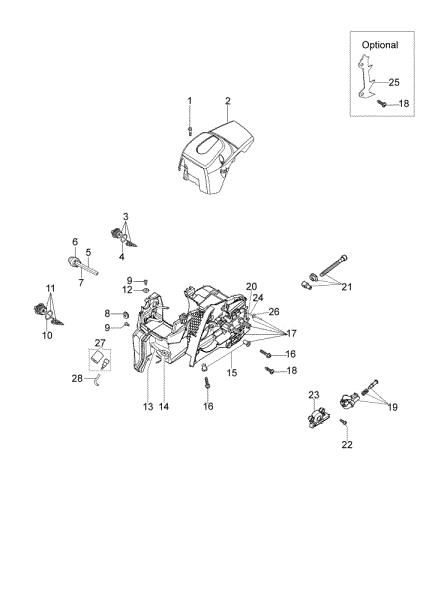 Carter motor GS 350 C (Euro 2) Motosierra