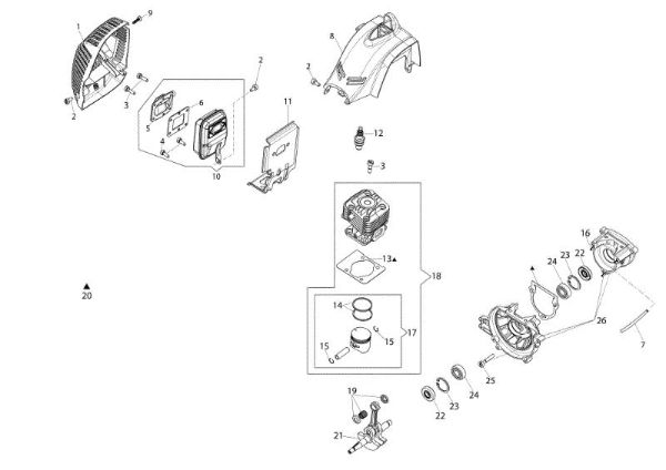 Motor BC 240 H Cortasetos