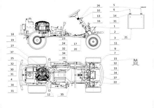 Piezas eléctricas APACHE 92 4x4 EVO Cat.2014 Tractor