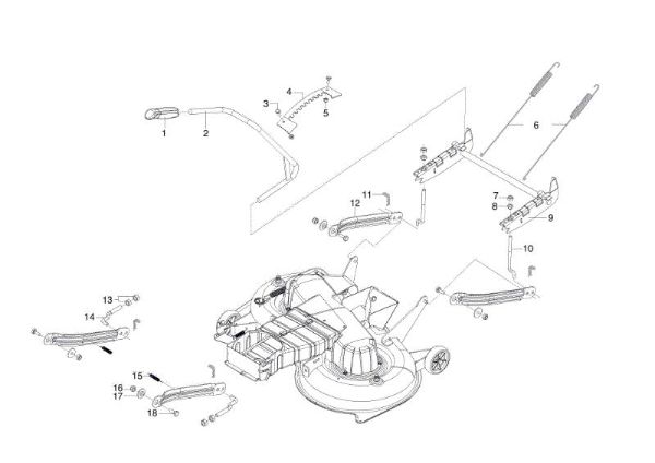 Sistema de regulación altura plato de corte OM 95/16 K H Tractor