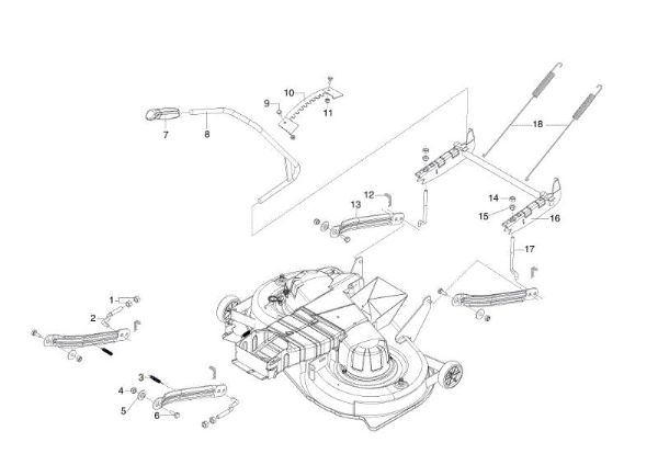 Sistema de regulación altura plato de corte OM 105/18,5 H Tractor