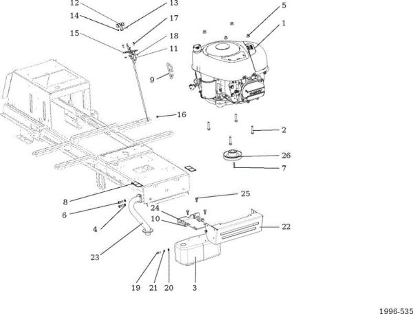 Motor OM 107 L/17,5 H Cat. 2015 Tractor