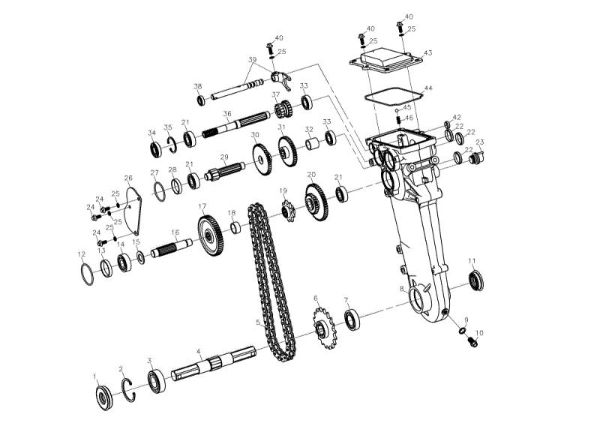 Engranaies (1/2) MH 197 RKS (K800 HC) Motoazada