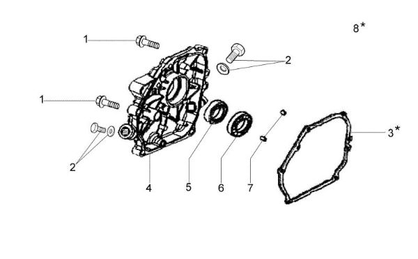 Tapa basamento MH 198 RK (K800 HC) 35cm Motoazada