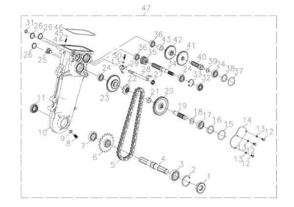 Engranaies (1/2) MH 198 RKS (K800 HC - EURO5) Motoazada