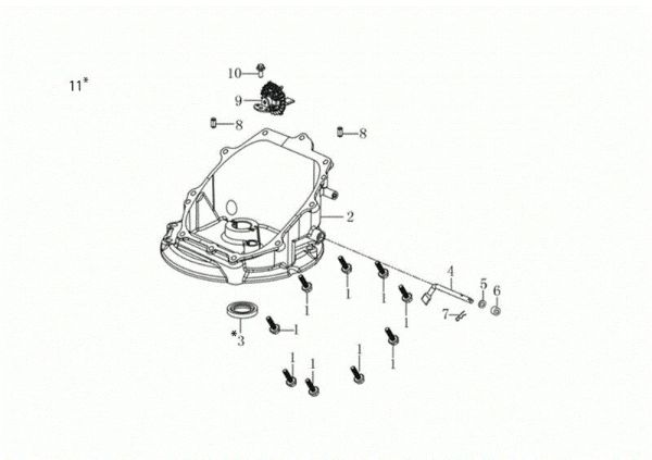 Tapa basamento G 44 TK COMFORT PLUS (K605) EURO 5 Cortacesped