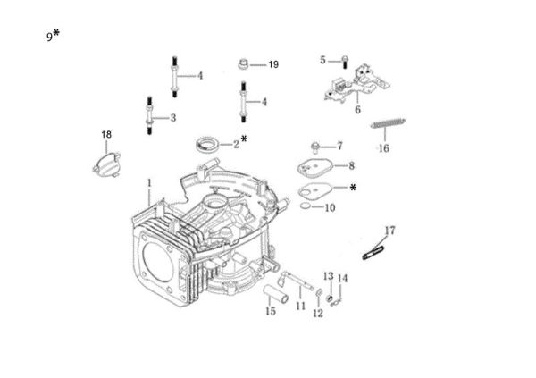 Carter motor G 53 TK ALL ROAD PLUS 4 (K805) EURO 5 Cortacésped