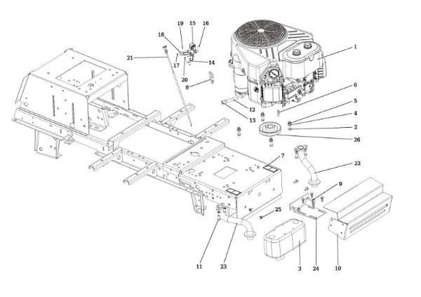 Motor OM 106/24 KH (K2400AVD V-Twin - EURO5) Cat. 2019 Tractor