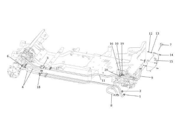 Circuito hidráulico APACHE 92 4x4 EVO Cat.2020 Tractor