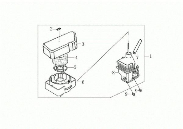 Filtro aire MOTORE K800 H (EURO 5) Motor K800 H (EURO 5)
