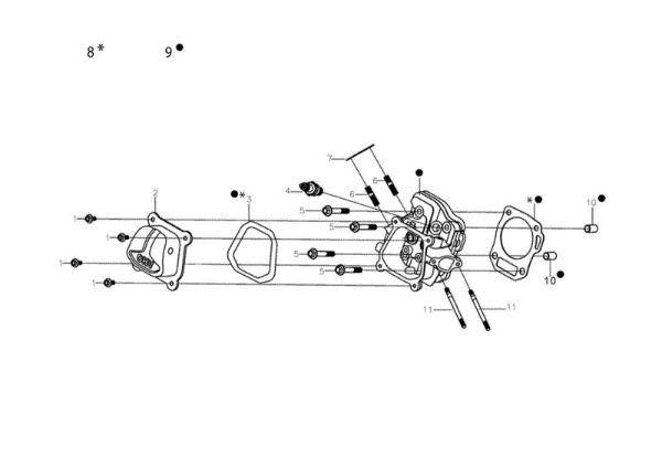 Culata MOTORE K800 H (EURO 5) Motor K800 H (EURO 5)