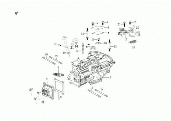 Carter motor G 48 TK ALLROAD PLUS 4 (K655) EURO 5 50Y Cortacésped