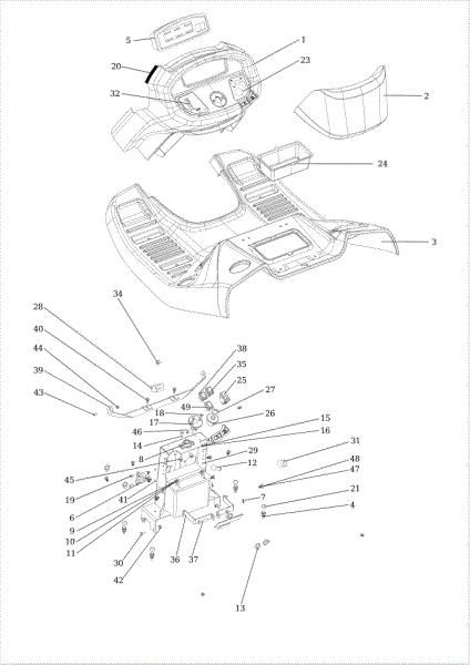 Salpicadero OM 106/24 KH (K2400AVD V-Twin) 4X4 Cat. 2022 Tractor