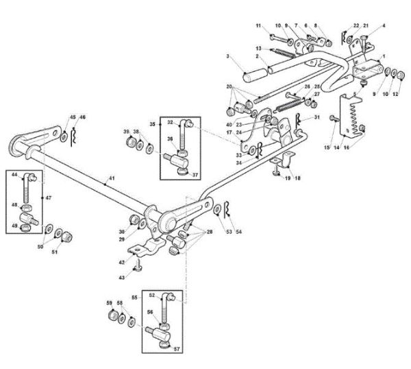 Sistema de regulación altura plato de corte GLX 20-92 H2 Tractor