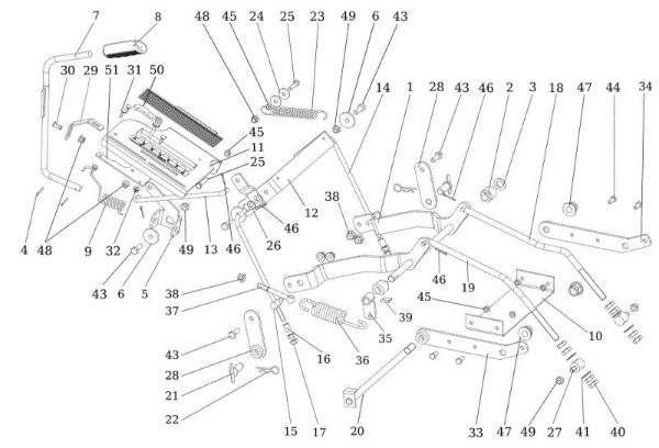 Regulacion plato de corte OM 106/24 KH (K2400AVD V-Twin - EURO5) Cat. 2023 Tractor