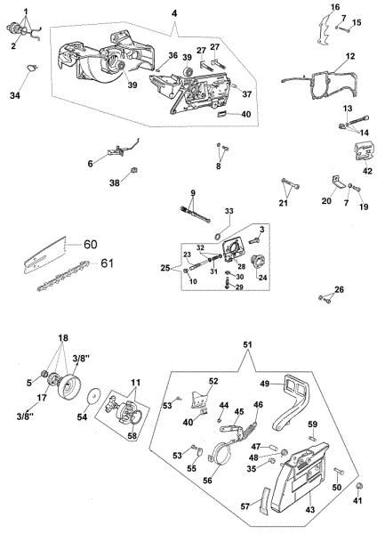 Carter motor 965 HD Motosierra
