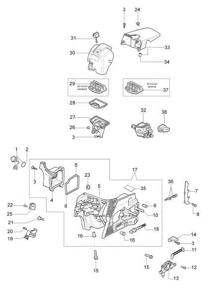 Carter motor y filtre aire 937 Motosierra
