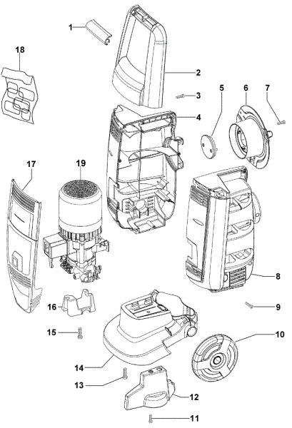Carcasa PW 120 C Hidrolimpiadora