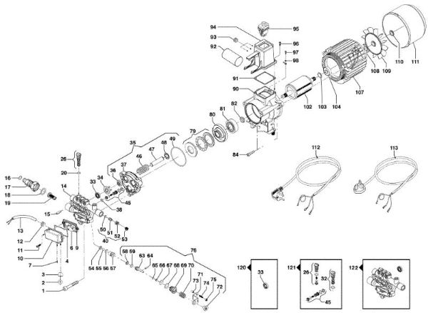 Motor PW 135 C Hidrolimpiadora