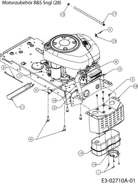 Motor POLO 108/17 H Tractor