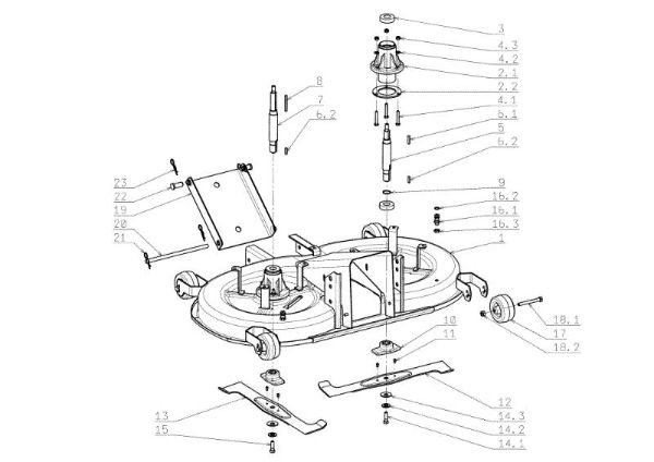 Plataforma de corte (1/2) OM 104J/16H Cat.2006-2007 Tractor