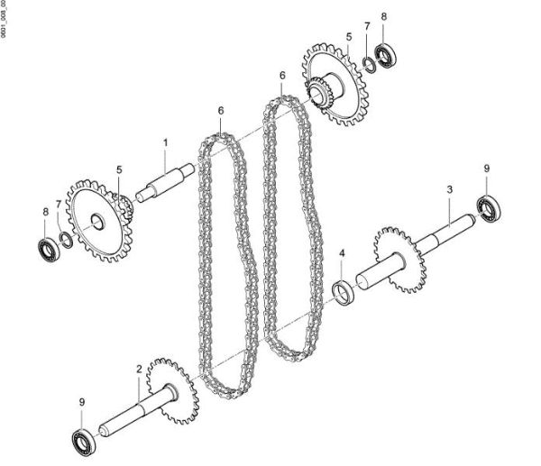 Cadena de tracción MH 260 R (EN709) Motoazada