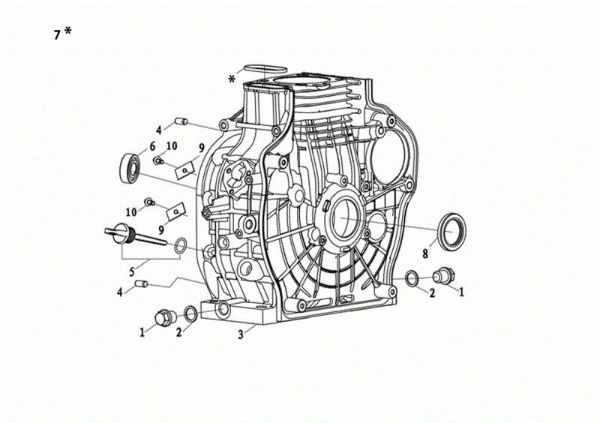 Carter motor MOTORE K7000 HDR (EURO5) Motor