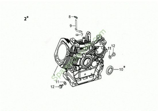 Carter motor MOTORE K1100 H (EURO5) Motor