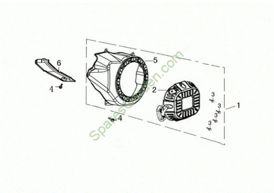 Arranque completo MOTORE K1100 H (EURO5) Motor