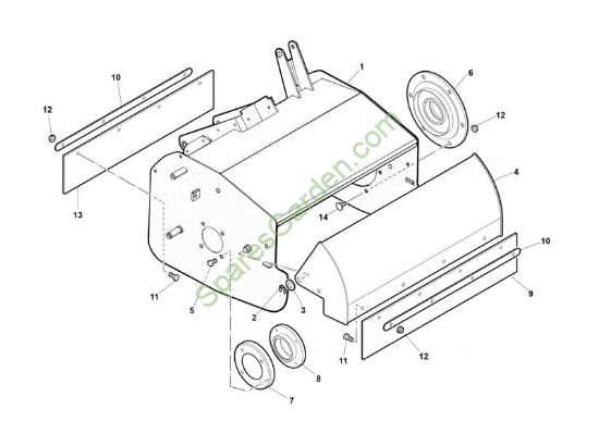 Cofre (Rotor) NTS 50 (K800H) Desbrozadoras de ruedas