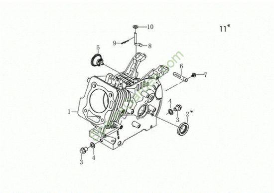 Carter motor MOTORE K900 HR (EURO5) Motor