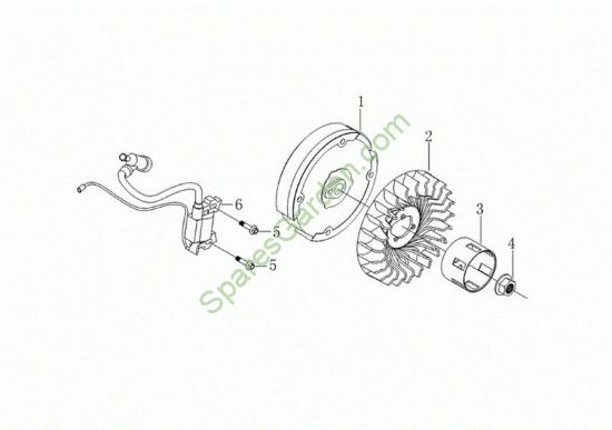 Volante y bobina digital MOTORE K900 HR (EURO5) Motor