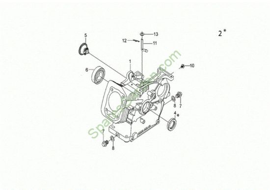 Carter motor MOTORE K800 H (EURO 5) Motor K800H(EURO 5)