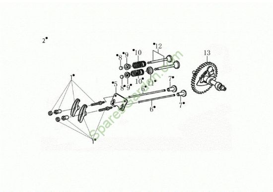 Valvula MOTORE K800 H (EURO 5) Motor K800H(EURO 5)